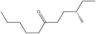 [S,(+)]-3-Methyl-6-undecanone Struktur