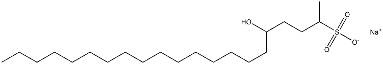 5-Hydroxyhenicosane-2-sulfonic acid sodium salt Struktur