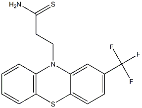 2-Trifluoromethyl-10H-phenothiazine-10-propanethioamide Struktur