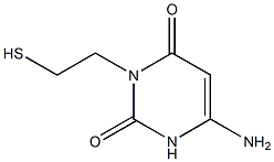 6-Amino-3-(2-mercaptoethyl)pyrimidine-2,4(1H,3H)-dione Struktur