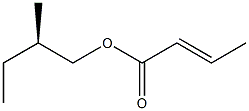 (-)-Crotonic acid (R)-2-methylbutyl ester Struktur