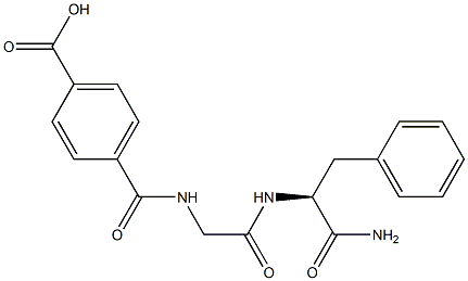 N-[N-(4-Carboxybenzoyl)glycyl]-L-phenylalaninamide Struktur