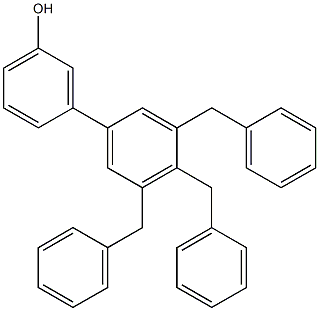 3-(3,4,5-Tribenzylphenyl)phenol Struktur