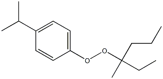 4-Isopropylphenyl 1-methyl-1-ethylbutyl peroxide Struktur