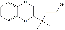 2-[N-(1,4-Benzodioxan-2-yl)methyl-N-methylamino]ethanol Struktur