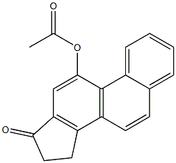 Acetic acid 17-oxo-15,16-dihydro-17H-cyclopenta[a]phenanthrene-11-yl ester Struktur