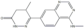 4,5-Dihydro-5-methyl-6-(4-methylaminoquinazolin-7-yl)pyridazin-3(2H)-one Struktur