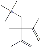 3,4-Dimethyl-3-[(trimethylsilyl)methyl]-4-penten-2-one Struktur