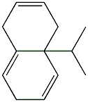 1,4,4a,7-Tetrahydro-4a-isopropylnaphthalene Struktur