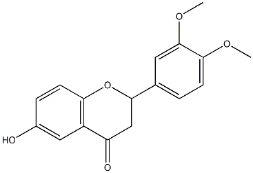 6-Hydroxy-3',4'-dimethoxyflavanone Struktur