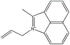 1-(2-Propenyl)-2-methylbenz[cd]indol-1-ium Struktur