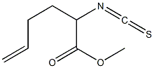 2-Isothiocyanato-5-hexenoic acid methyl ester Struktur