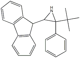 2-tert-Butyl-2-phenyl-3-(9H-fluoren-9-yl)aziridine Struktur