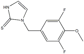 1-(3,5-Difluoro-4-methoxybenzyl)-1H-imidazole-2(3H)-thione Struktur