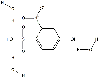 2-Nitro-p-phenolsulfonic acid trihydrate Struktur