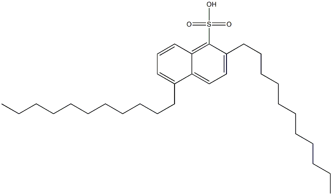 2,5-Diundecyl-1-naphthalenesulfonic acid Struktur