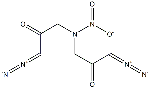 1,1'-(Nitroimino)bis(3-diazo-2-propanone) Struktur