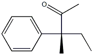 [R,(-)]-3-Methyl-3-phenyl-2-pentanone Struktur