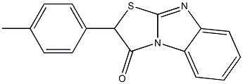 2-(p-Tolyl)thiazolo[3,2-a]benzimidazol-3(2H)-one Struktur