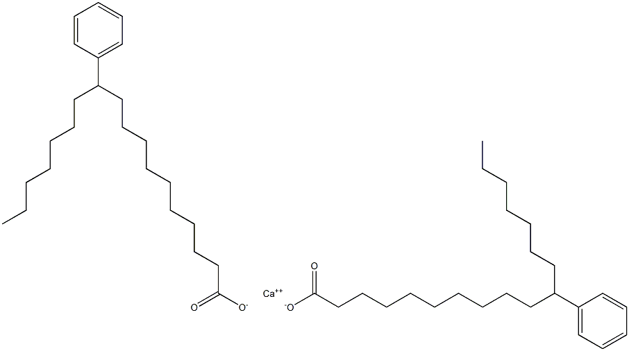 Bis(11-phenylstearic acid)calcium salt Struktur