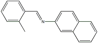 N-(2-Methylbenzylidene)naphthalen-2-amine Struktur