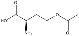 [R,(-)]-2-Amino-4-acetyloxybutyric acid Struktur