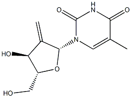 2'-Methylenethymidine Struktur