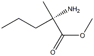 [S,(+)]-2-Amino-2-methylvaleric acid methyl ester Struktur