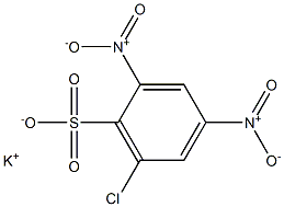 6-Chloro-2,4-dinitrobenzenesulfonic acid potassium salt Struktur