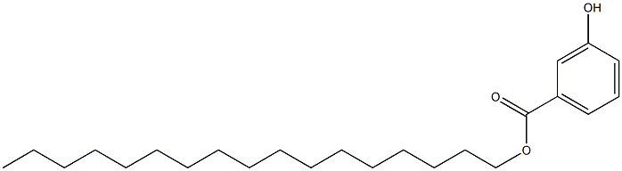 3-Hydroxybenzoic acid heptadecyl ester Struktur