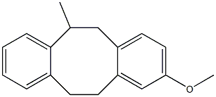 9-Methoxy-5,6,11,12-tetrahydro-5-methyldibenzo[a,e]cyclooctene Struktur