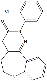 2-(2-Chlorophenyl)-4,4a,5,6-tetrahydro[1]benzothiepino[5,4-c]pyridazin-3(2H)-one Struktur