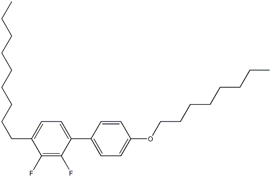 4-Nonyl-4'-octyloxy-2,3-difluoro-1,1'-biphenyl Struktur