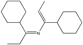 N-(1-Cyclohexylpropylidene)-1-cyclohexyl-1-propenylamine Struktur