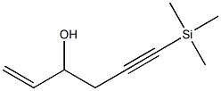 6-(Trimethylsilyl)-1-hexen-5-yn-3-ol Struktur