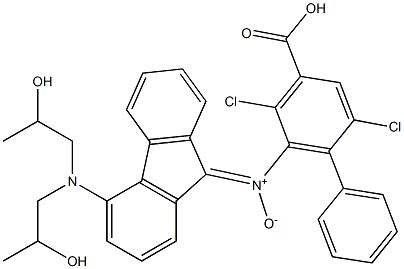 N-(9H-Fluoren-9-ylidene)-4-[bis(2-hydroxypropyl)amino]phenylamineN-oxide Struktur