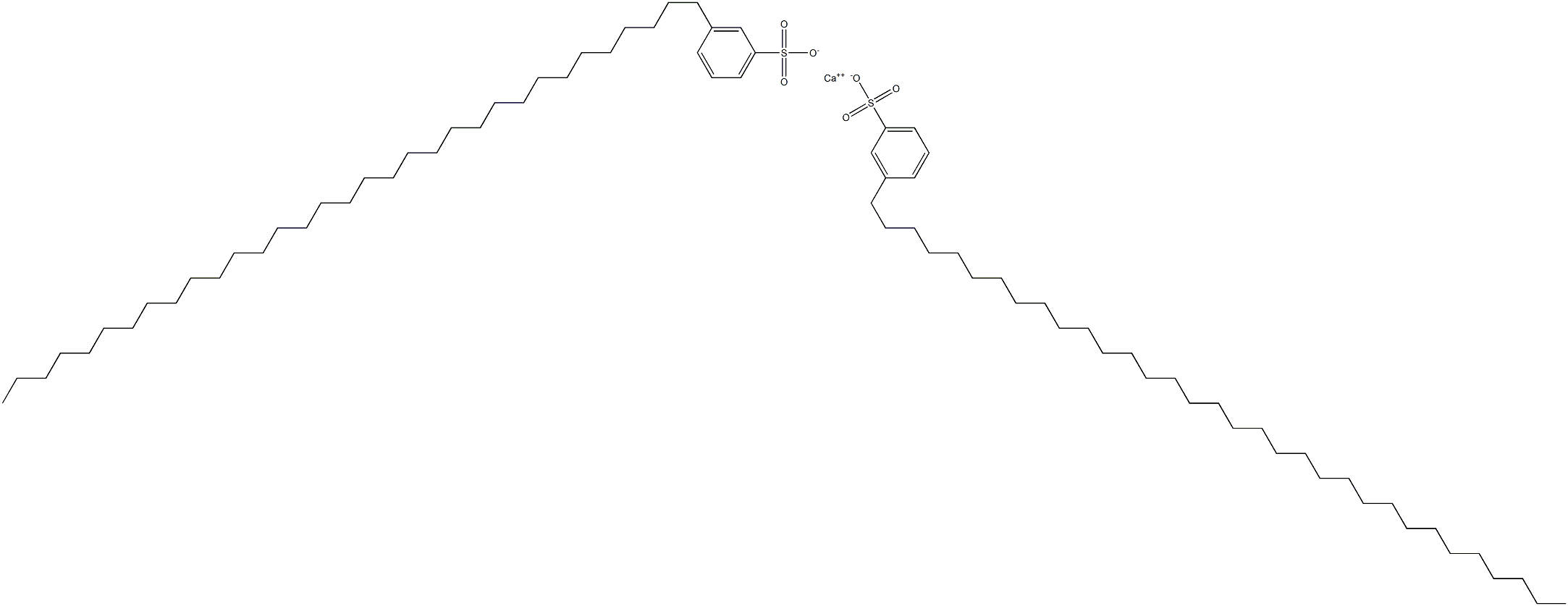 Bis[3-(tritriacontan-1-yl)benzenesulfonic acid]calcium salt Struktur