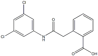 2-[2-[3,5-Dichloroanilino]-2-oxoethyl]benzoic acid Struktur