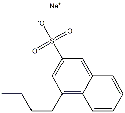 4-Butyl-2-naphthalenesulfonic acid sodium salt Struktur