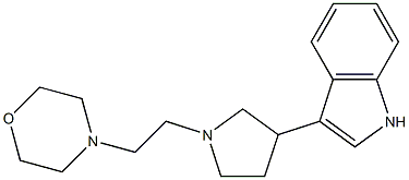 3-[1-(2-Morpholinoethyl)-3-pyrrolidinyl]-1H-indole Struktur