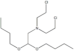 2-[Bis(2-chloroethyl)amino]acetaldehyde dibutyl acetal Struktur