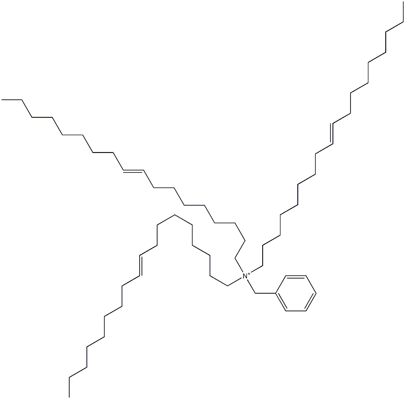 Tri(9-octadecenyl)benzylaminium Struktur