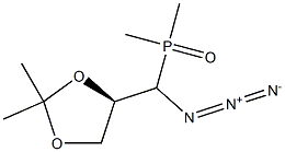 [(R)-(2,2-Dimethyl-1,3-dioxolan-4-yl)(azido)methyl]dimethylphosphine oxide Struktur