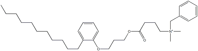 N,N-Dimethyl-N-benzyl-N-[3-[[3-(2-undecylphenyloxy)propyl]oxycarbonyl]propyl]aminium Struktur