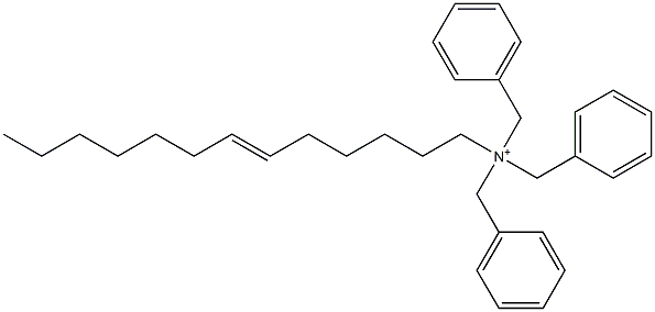 (6-Tridecenyl)tribenzylaminium Struktur