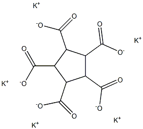 1,2,3,4,5-Cyclopentanepentacarboxylic acid pentapotassium salt Struktur