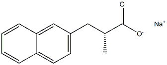 [R,(-)]-2-Methyl-3-(2-naphtyl)propionic acid sodium salt Struktur