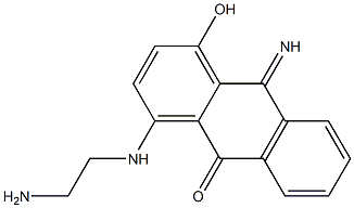 1-[2-(Amino)ethylamino]-4-hydroxy-10-iminoanthracen-9(10H)-one Struktur