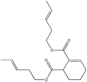 2-Cyclohexene-1,2-dicarboxylic acid bis(3-pentenyl) ester Struktur