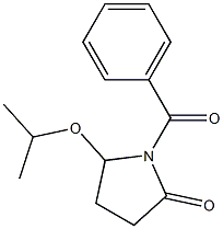 5-Isopropoxy-1-[benzoyl]pyrrolidin-2-one Struktur